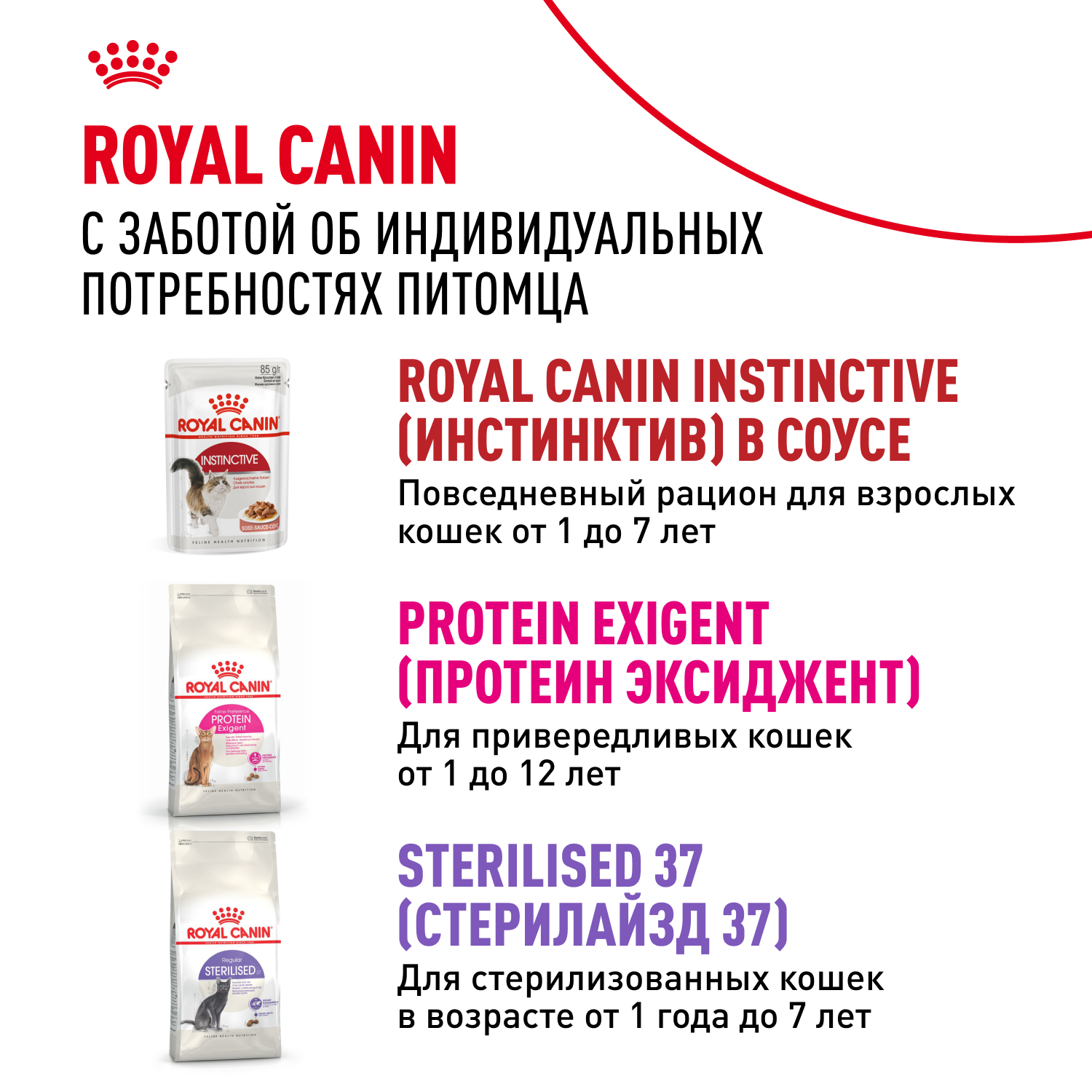 Корм для кошек ROYAL CANIN Instinctive желе пауч