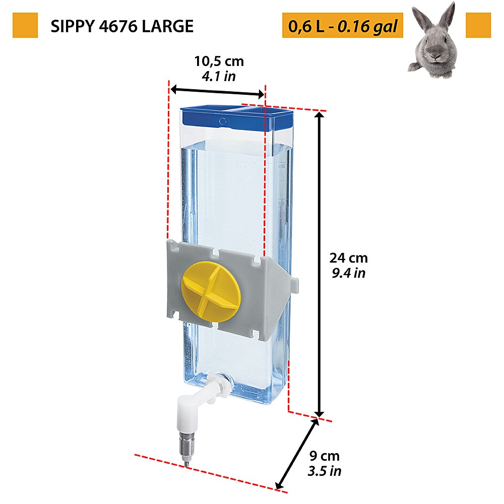 Поилка-кран для грызунов FERPLAST SIPPY 600 куб. 0,6л