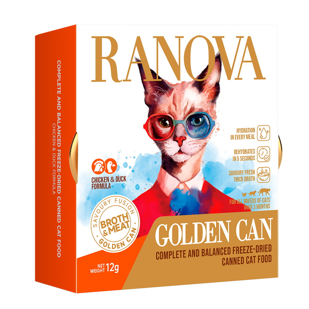 Корм для кошек RANOVA сублимированный с курицей и уткой,