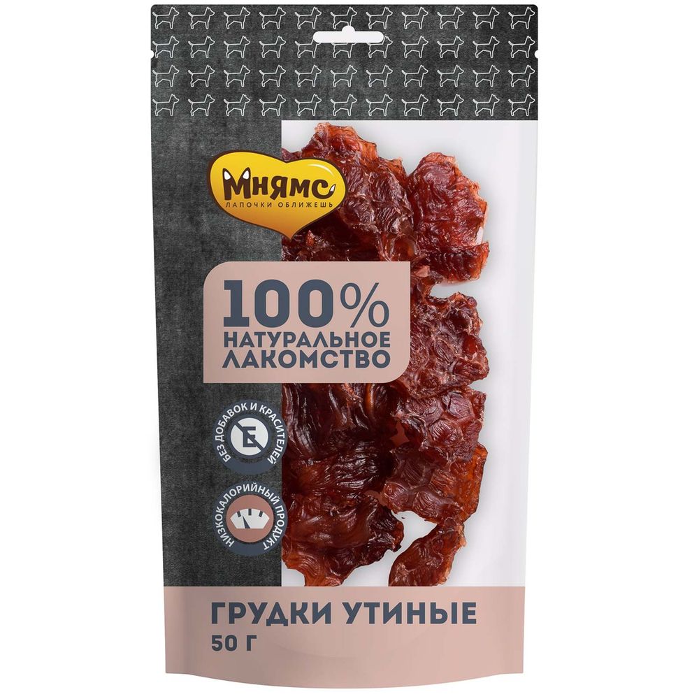 Лакомство для собак МНЯМС Грудки утиные