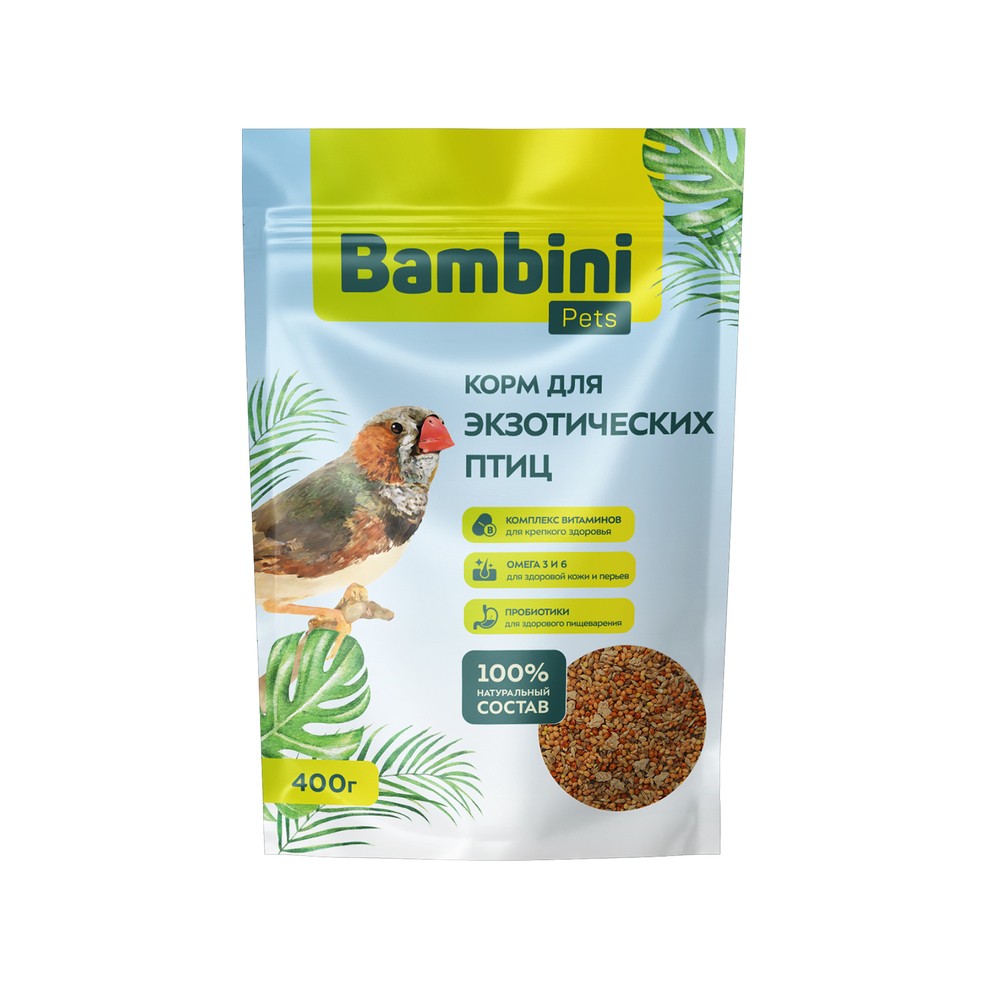 Корм для птиц BAMBINI PETS для экзотических птиц