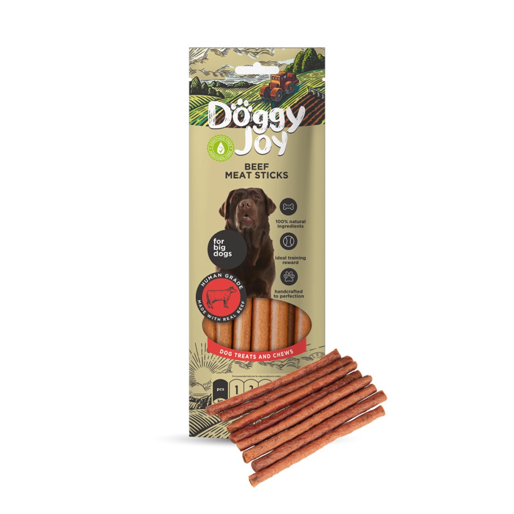 Лакомство для собак DOGGY JOY 50881 для крупных пород Mясные колбаски из говядины