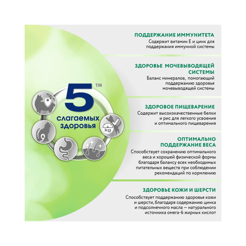 Корм для кошек PERFECT FIT Immunity индейка, спирулина, клюква сух.