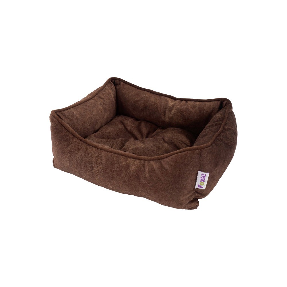 Лежак для животных FOXIE Prestige Classic 52x41см коричневый