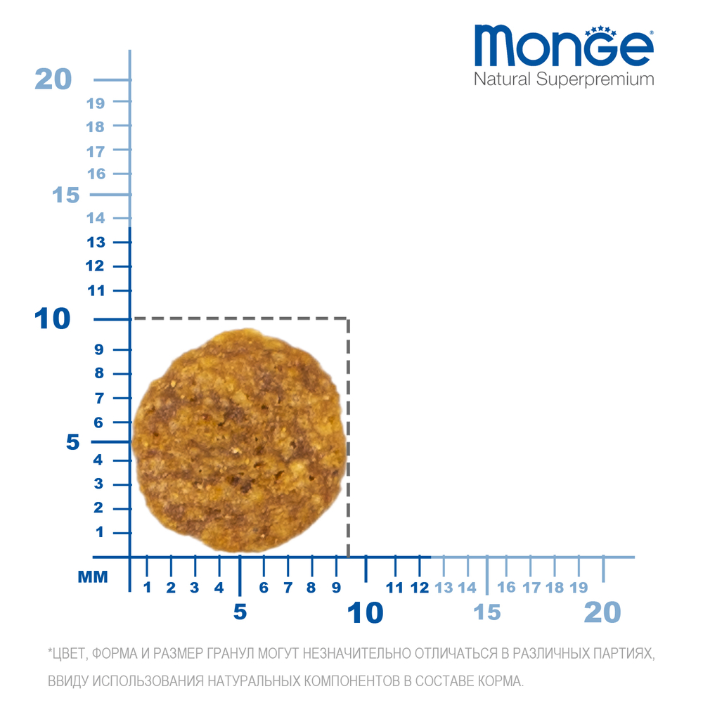 Корм для кошек MONGE Cat Monoprotein Sterilised для стерилизованных, форель сух.