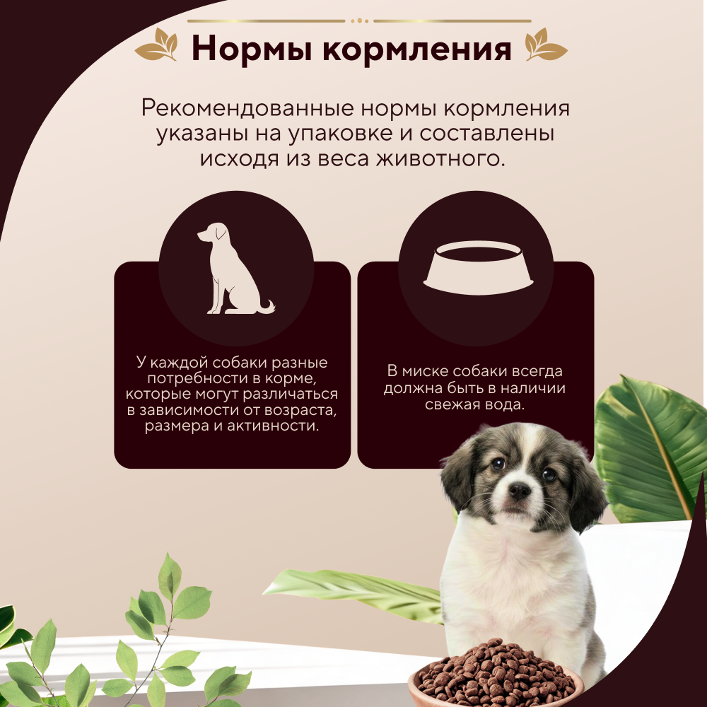 Корм для щенков PRO DOG для всех пород для здорового роста и энергии, индейка сух.