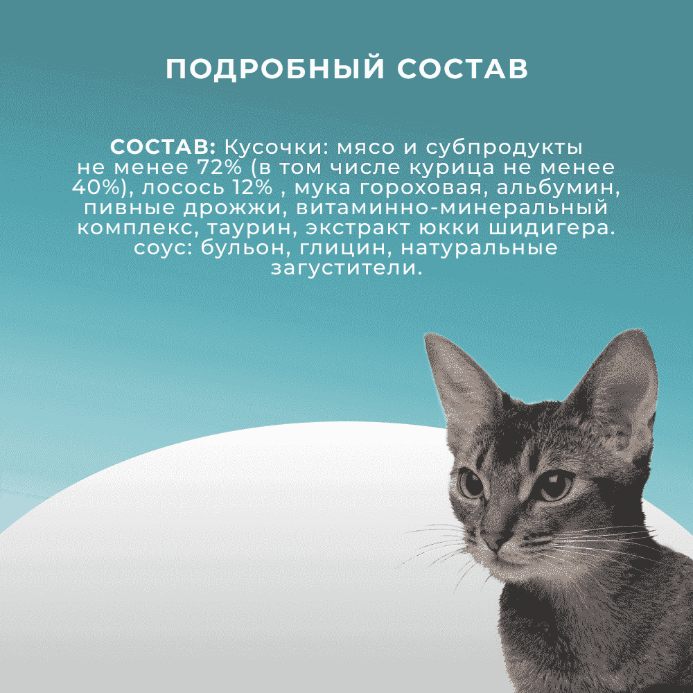 Корм для кошек PRO CAT с курицей в соусе пауч