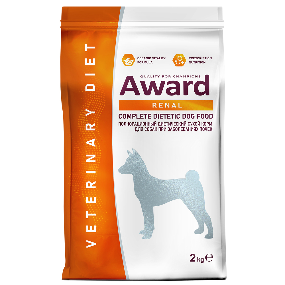 Корм для собак AWARD Veterinary Diet Renal при заболеваниях почек сух.