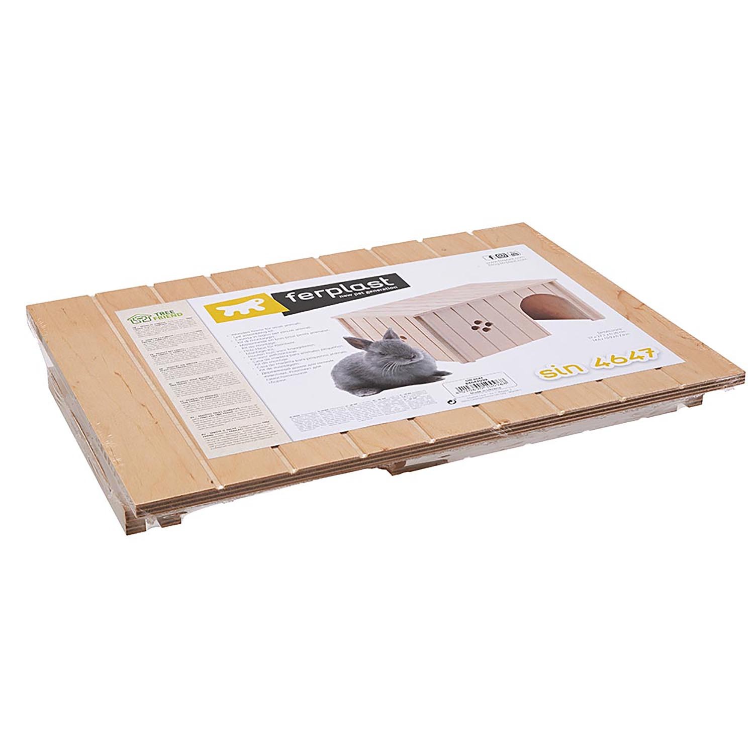 Домик для грызунов FERPLAST SIN 4647 деревянный 37x27.5x20см