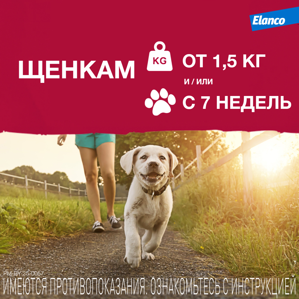 Капли для собак ELANCO Адвантикс от блох, клещей и комаров 400 (25-40кг веса) 1 пипетка в упак.