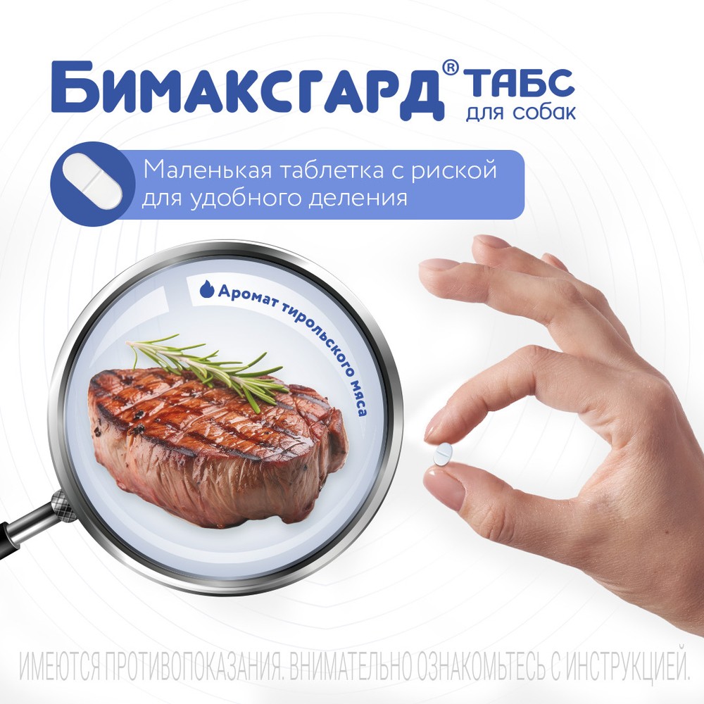 Антигельминтик для щенков и маленьких собак NEOTERICA Бимаксгард ТАБС, 2 таб.(0,5-5кг)