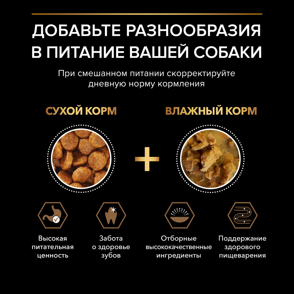 Корм для собак PRO PLAN Duo delice для мелких и карликовых пород, с говядиной сух.