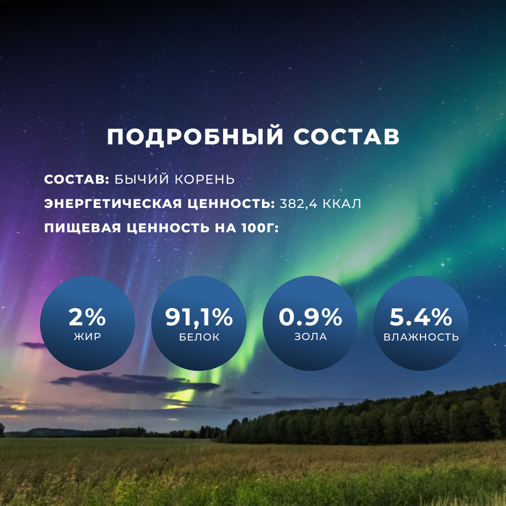 Лакомство для собак TUNDRA Корень резаный бычий