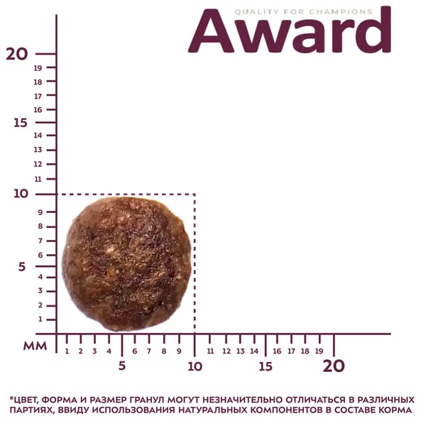 Корм для кошек AWARD для профил.мочекам.болезни, курица с доб.клюквы, цикория и рыб.жира сух.