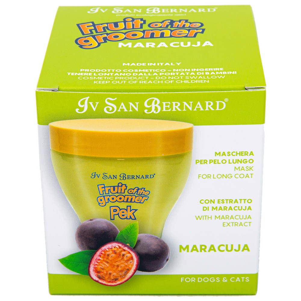 Маска IV SAN BERNARD Fruit of the Groomer Маракуйя восстанавливающая для длинной шерсти с протеинами 250мл