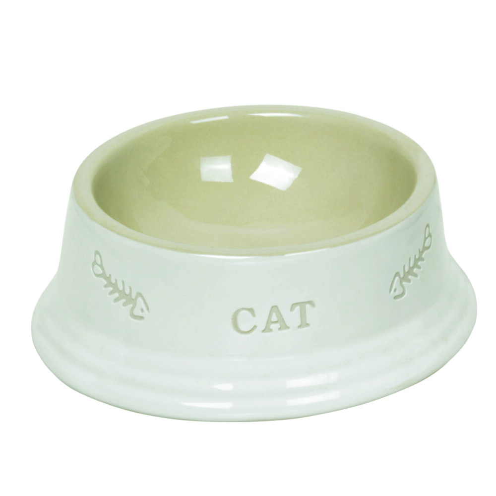 Миска для животных NOBBY Cat керамическая белая 140мл
