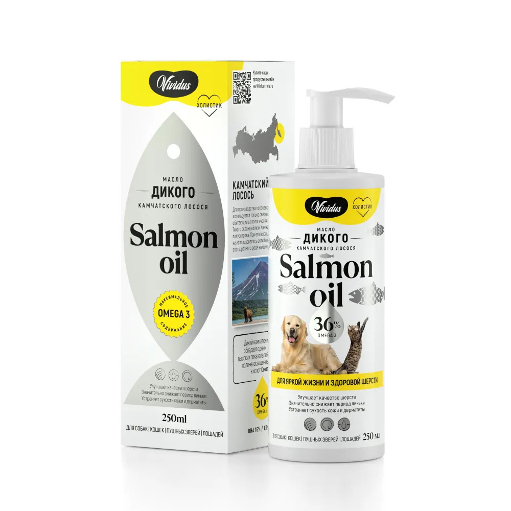 Масло дикого лосося VIVIDUS Salmon Oil 250мл