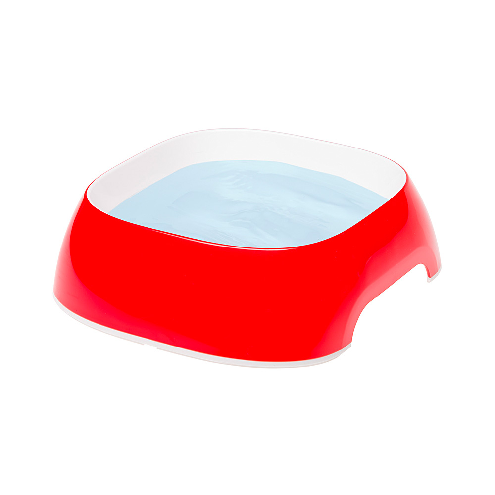 Миска для животных FERPLAST Glam Small пластиковая красная 0,4л