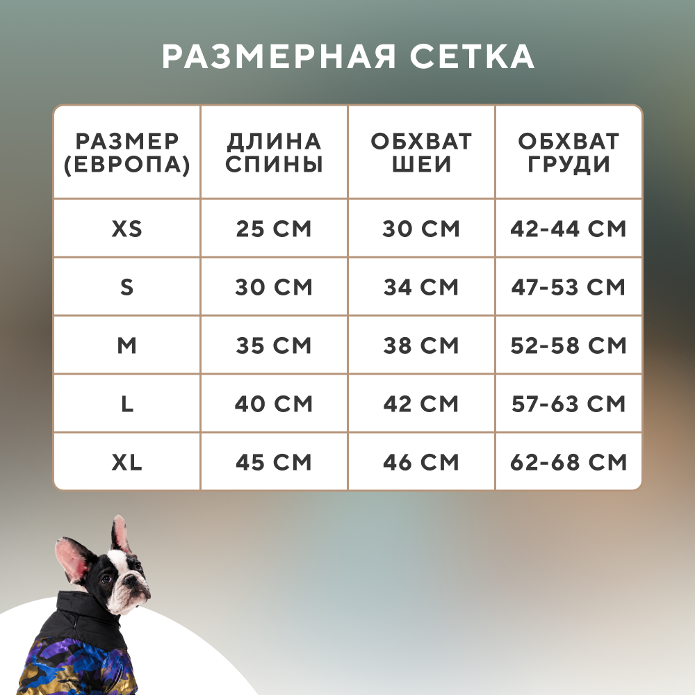 Куртка для собак FOXIE Palette разноцветная