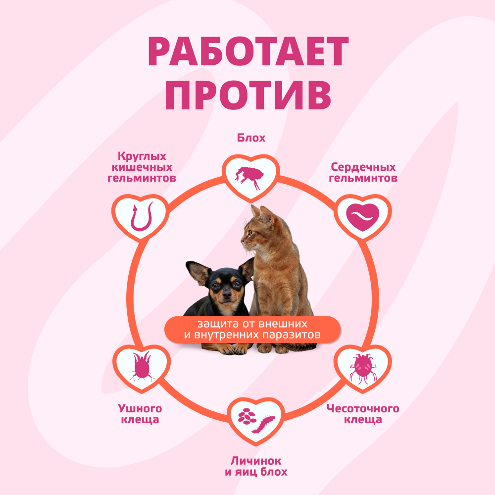 Капли для собак и кошек KRKA Селафорт от ушных и чесоточ.клещей, блох, гельм до 2,5кг (15мг) 1 уп.