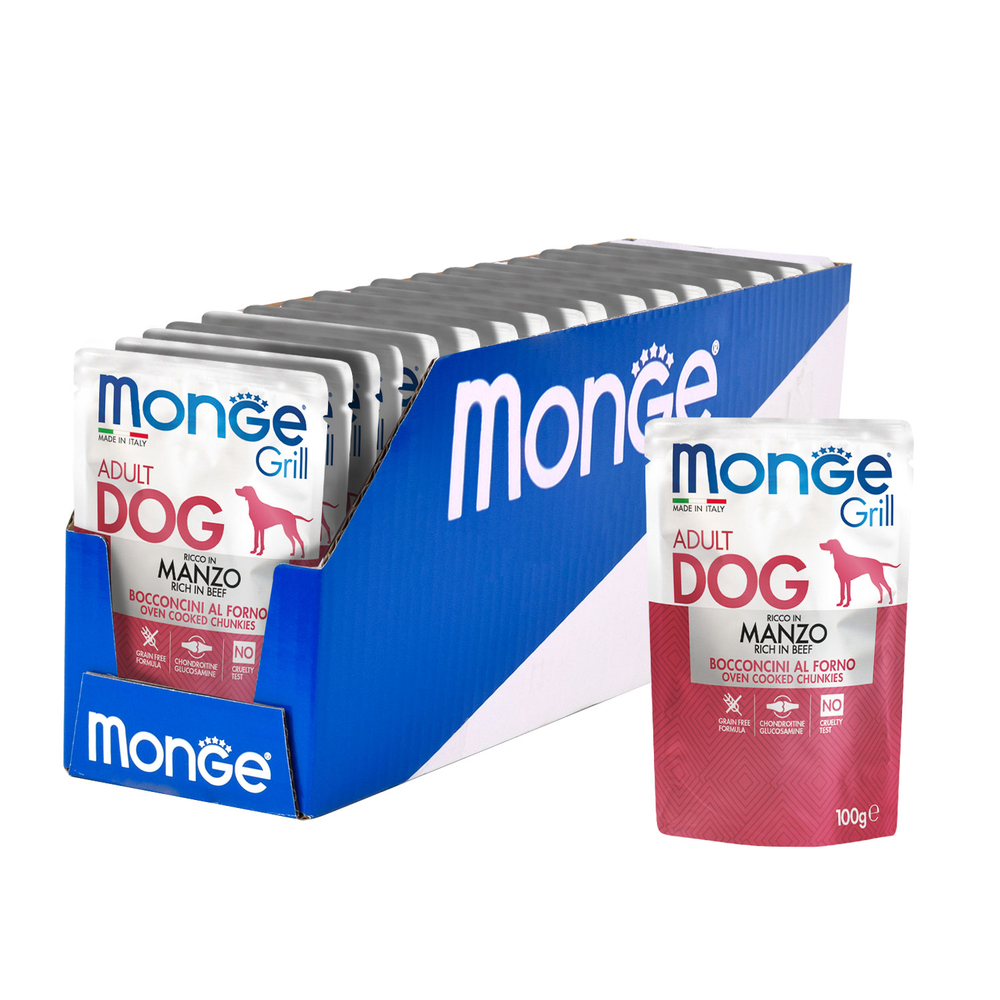 Корм для собак MONGE Grill Pouch говядина пауч