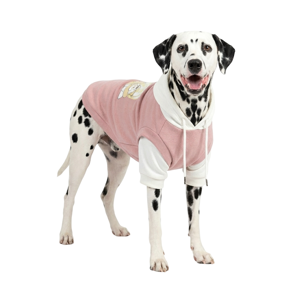 Толстовка для собак FOXIE Cute Puppy XL (дл.спины 45см, обх.груди 58-62см, обх.шеи 44см) розовая