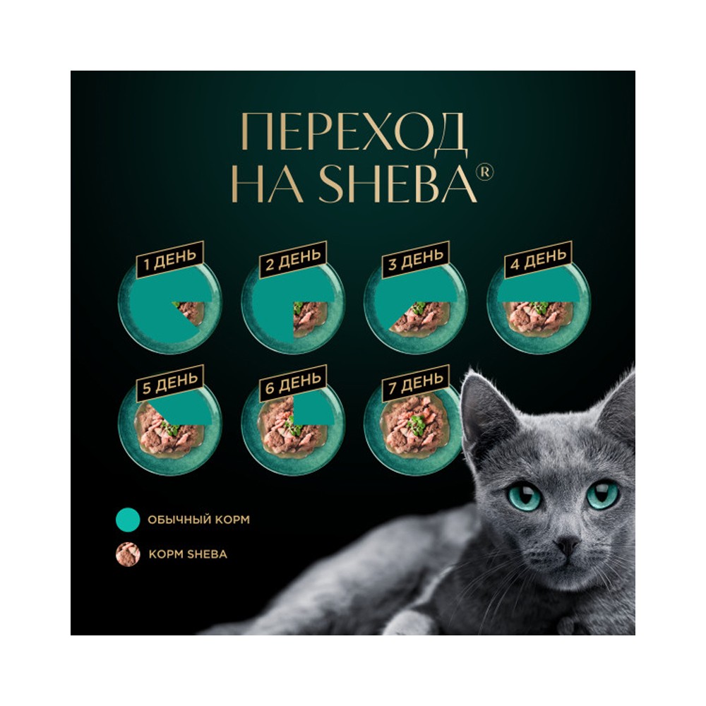 Корм для кошек SHEBA паштет с лососем пауч