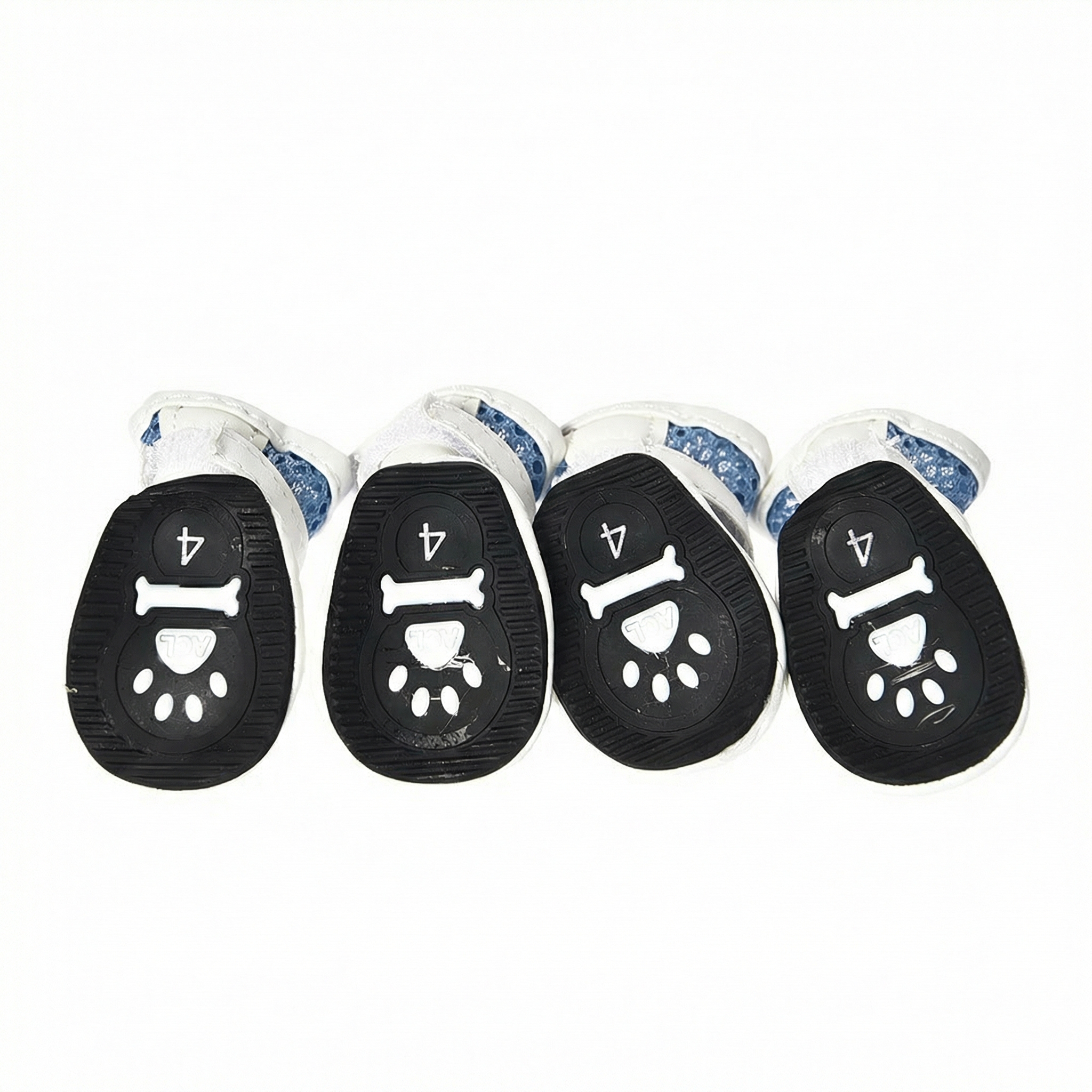 Ботинки для собак FOXIE Paws L 6х4,3см голубые