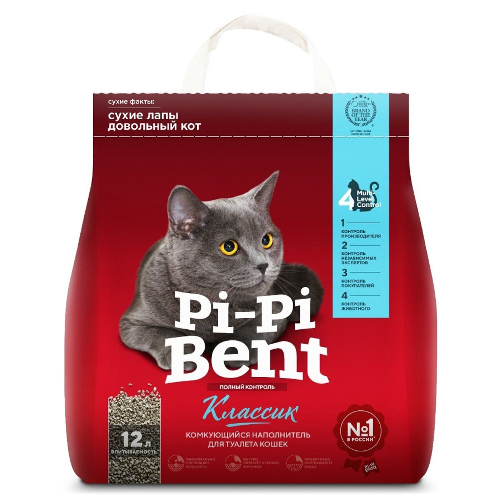 Наполнитель для кошачьего туалета PI-PI BENT Classic комкующийся
