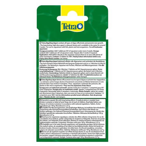 Препарат TETRA AlgoStop depot борьба с водорослями, 12таб