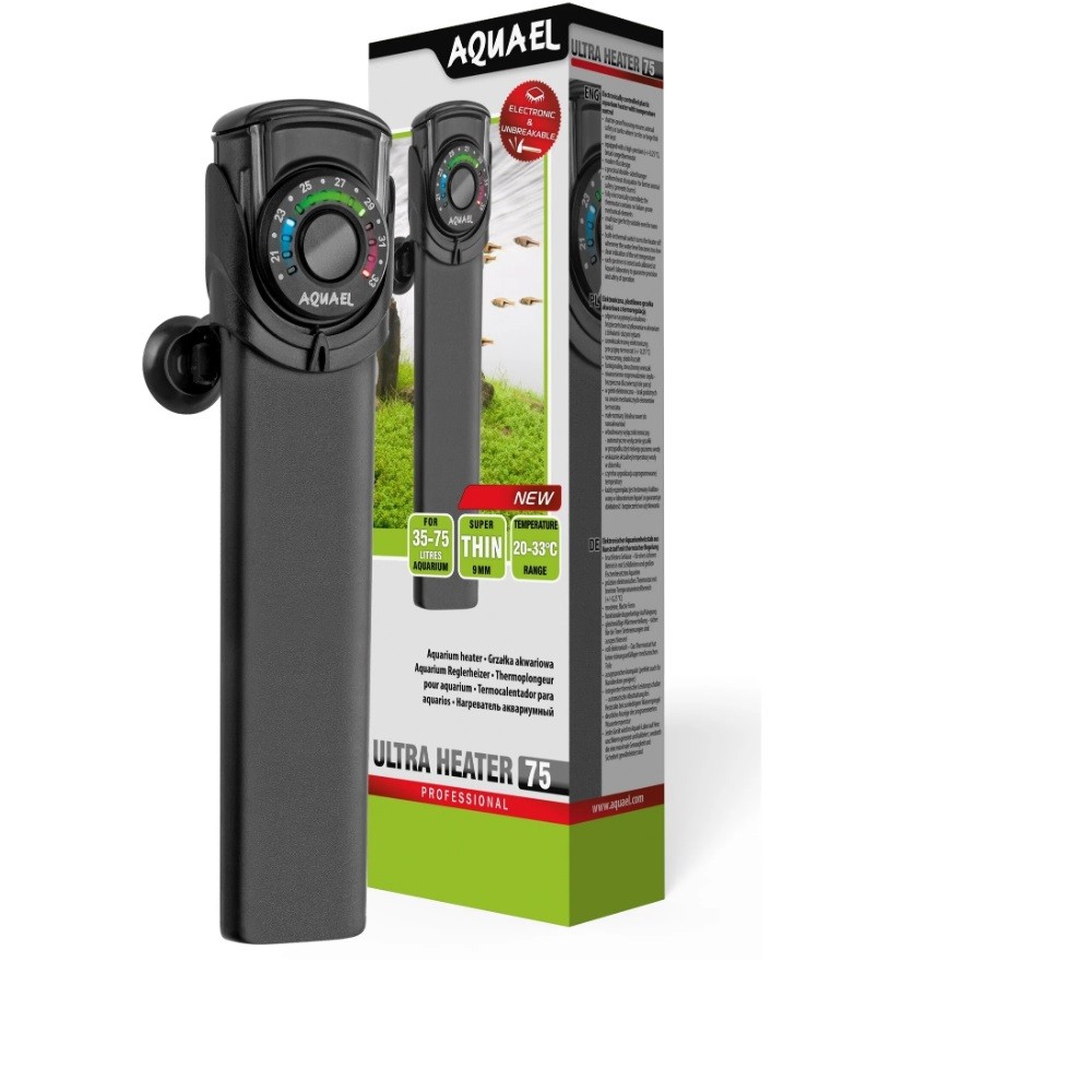 Нагреватель AQUAEL ULTRA HEATER 75W для аквариума 35 - 75 л (пластиковый, регулируемый)