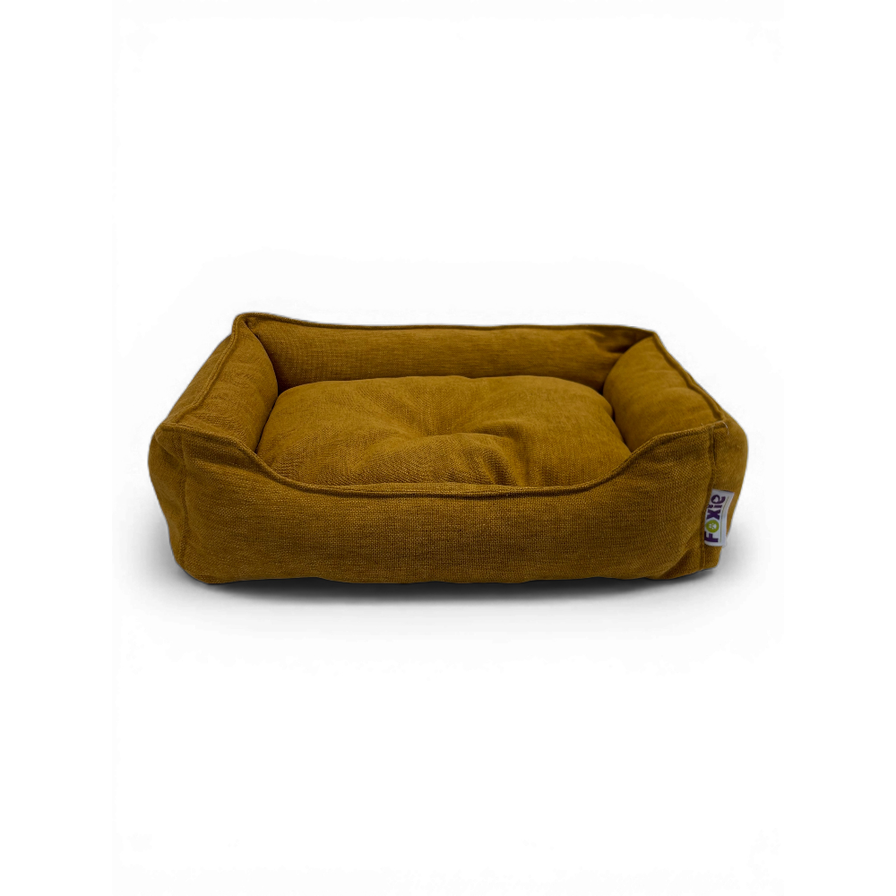 Лежак для животных FOXIE Oasis лён 52х41см горчичный
