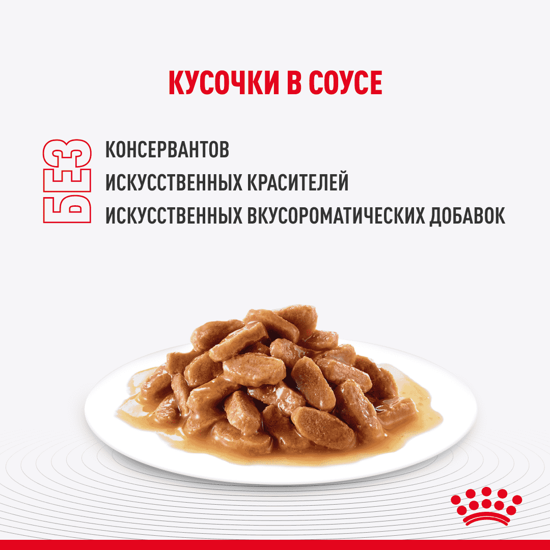 Корм для кошек ROYAL CANIN Indoor Sterilized для стерилиз.живущих в помещ., кусочки в соусе пауч