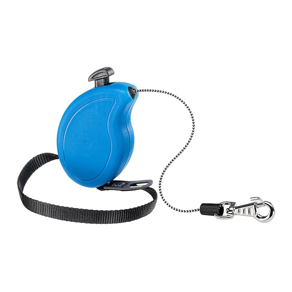 Поводок-рулетка для собак FERPLAST Ferplast Flippy One Mini компакт. 9х6х3см 128г, синяя,3м (до 8кг)
