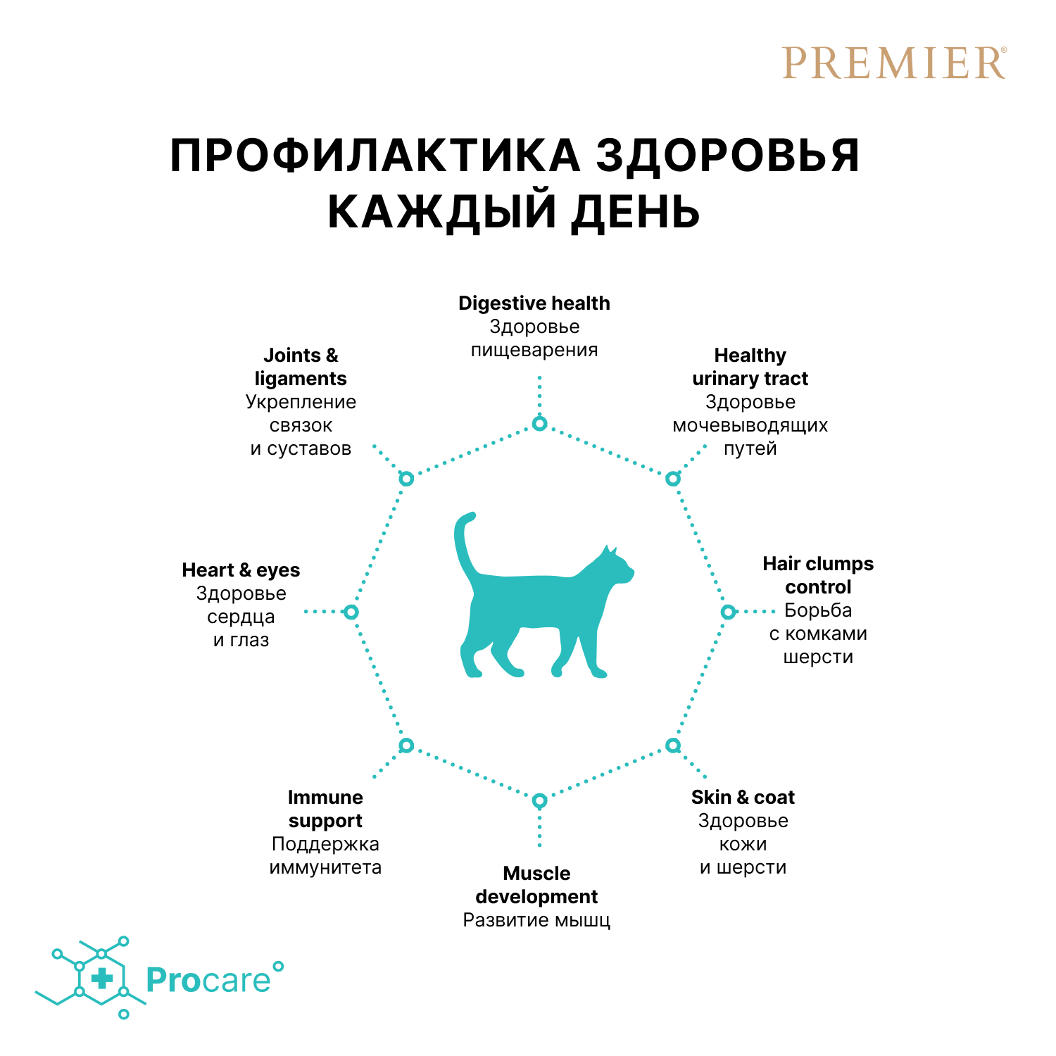 Корм для кошек PREMIER Cat Свежее филе лосося с индейкой сух.