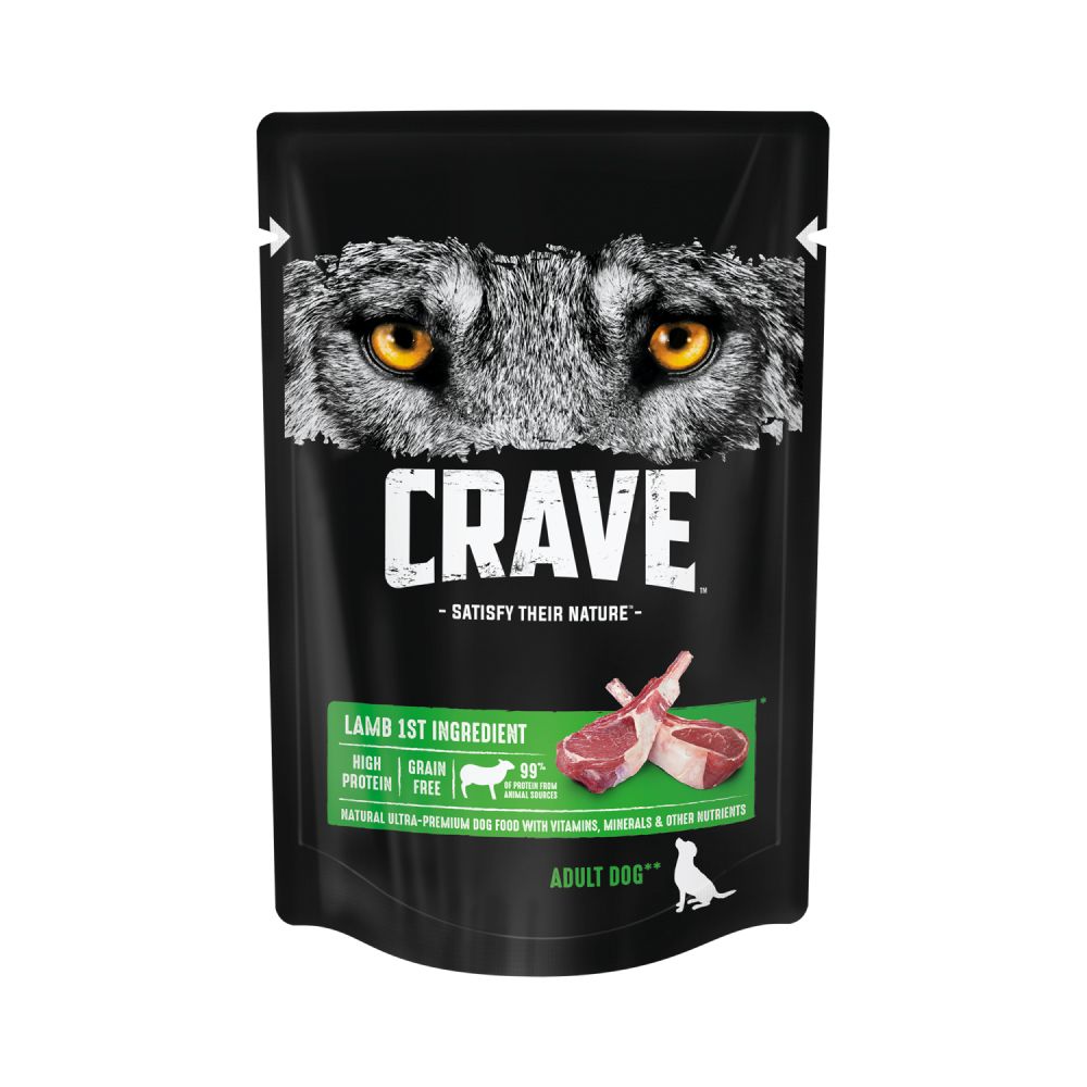 Корм для собак CRAVE Ягненок пауч