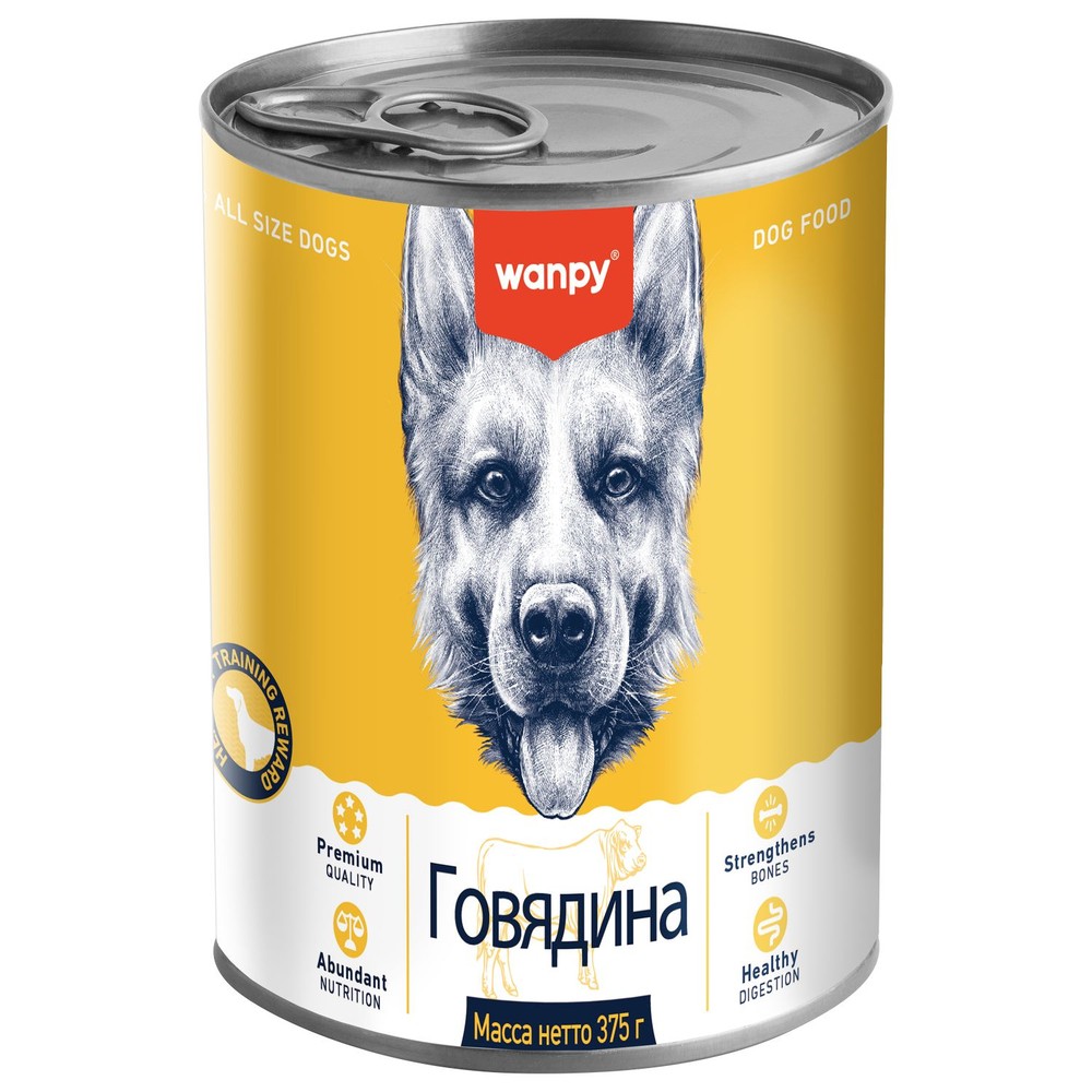 Корм для собак WANPY Dog говядина банка