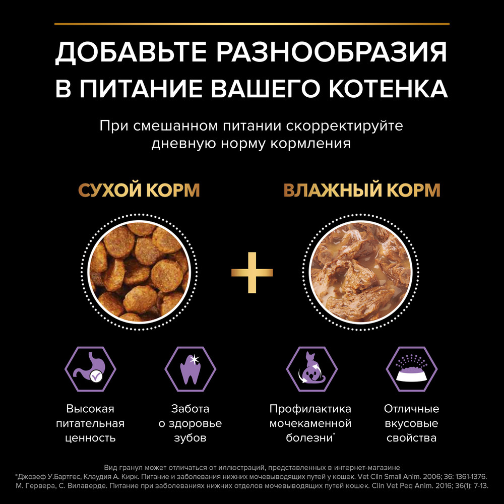 Корм для котят PRO PLAN Healthy Start курица сух. 400г+200г ПОДАРОК