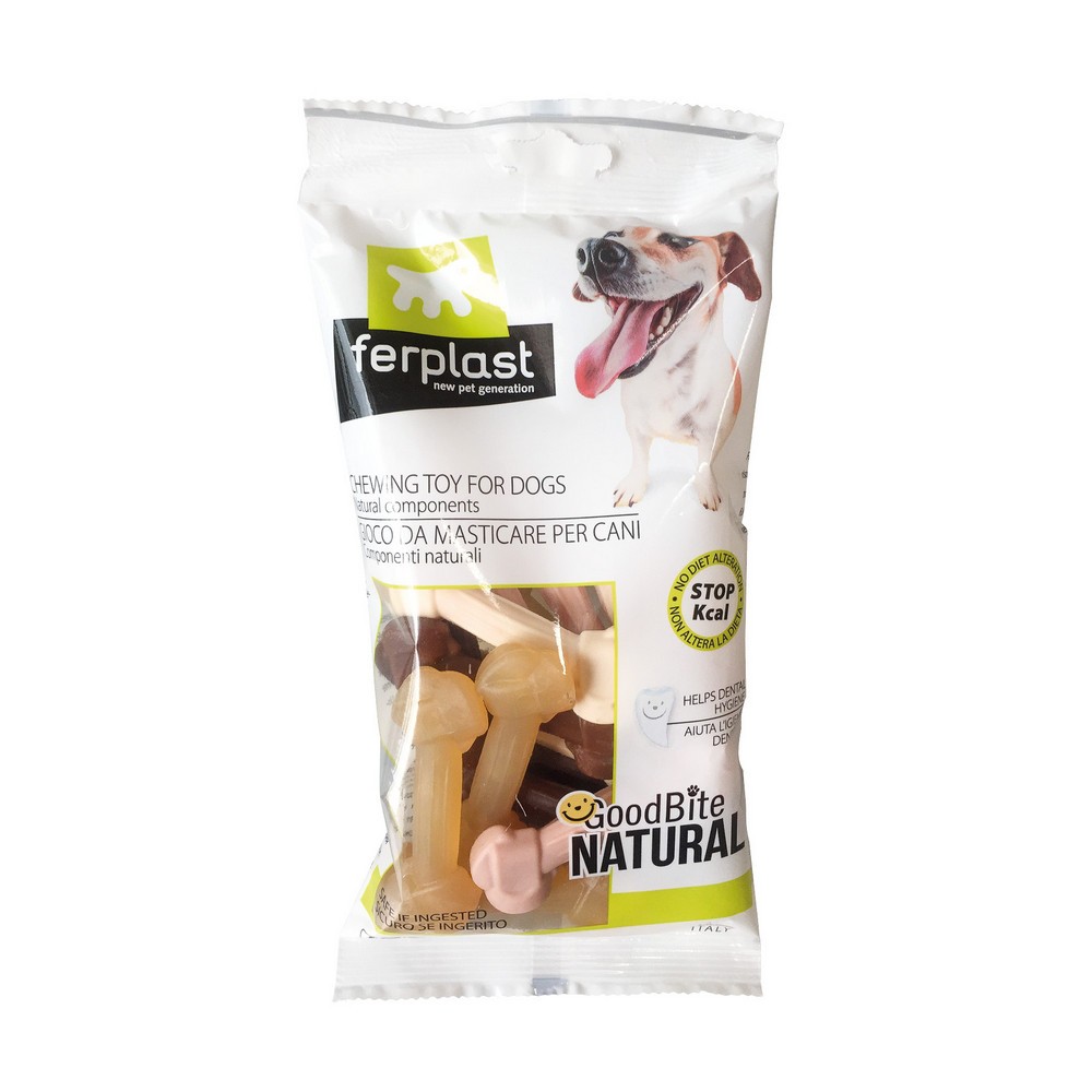 Игрушка для собак FERPLAST GoodBite Familypack XS, кость, ассорти 16шт