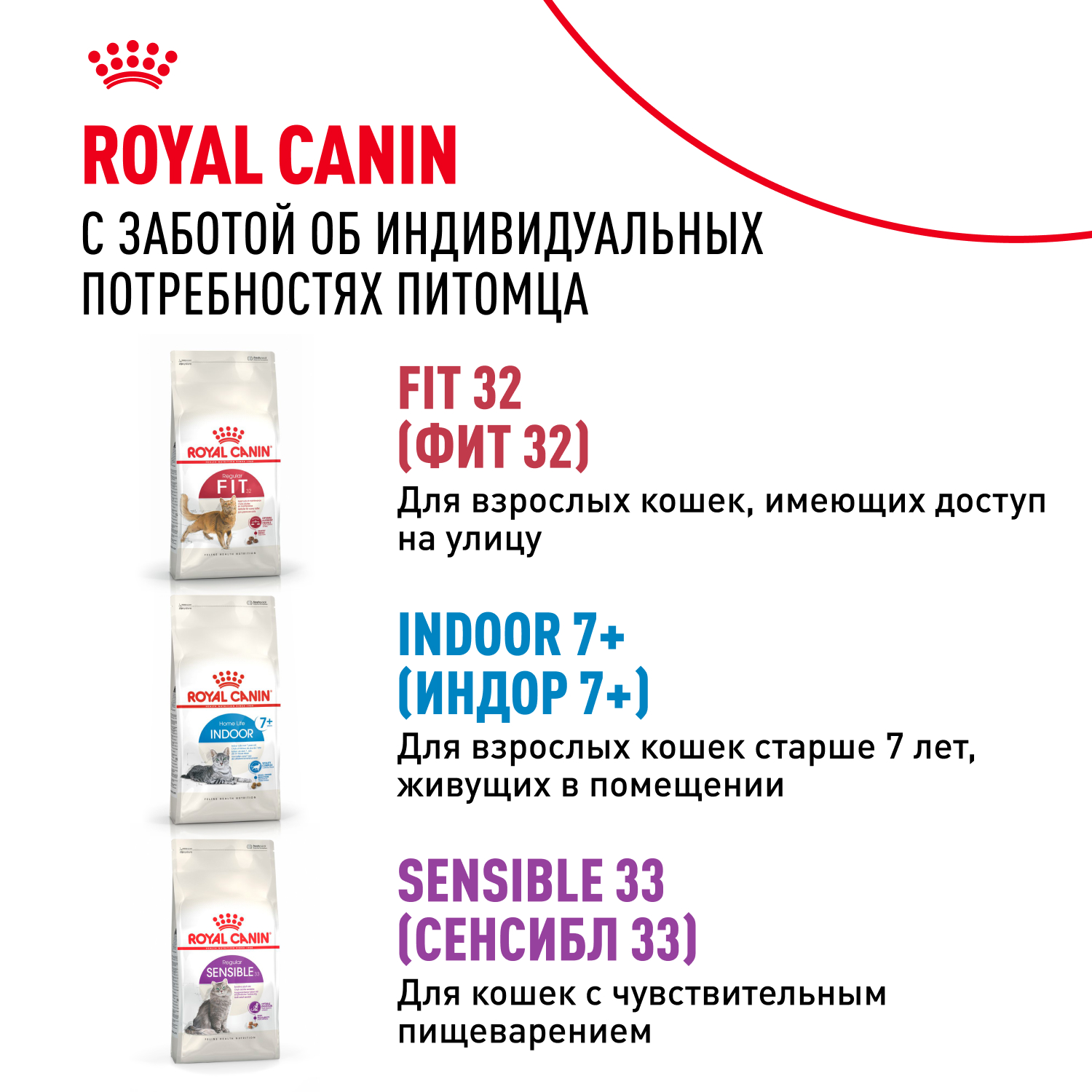 Корм для кошек ROYAL CANIN Instinctive 7+ старше 7 лет конс.
