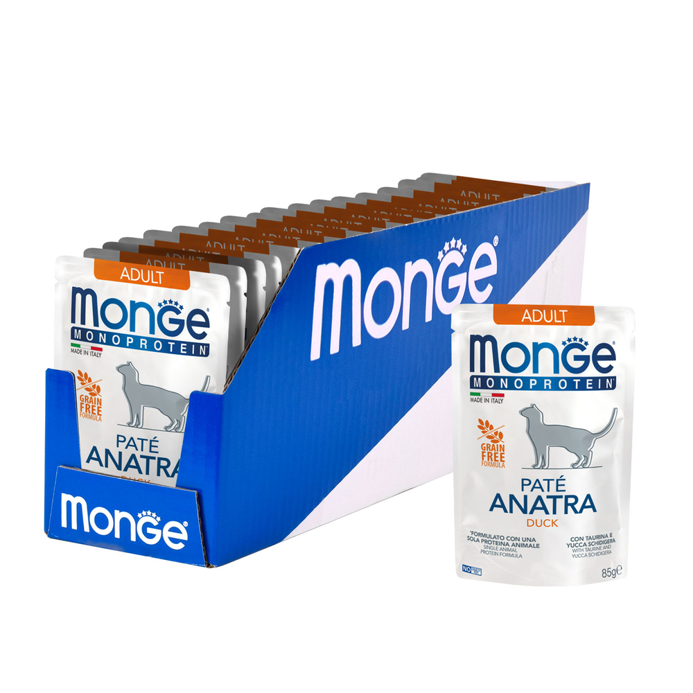 Корм для кошек MONGE Cat Monoprotein из утки, пауч