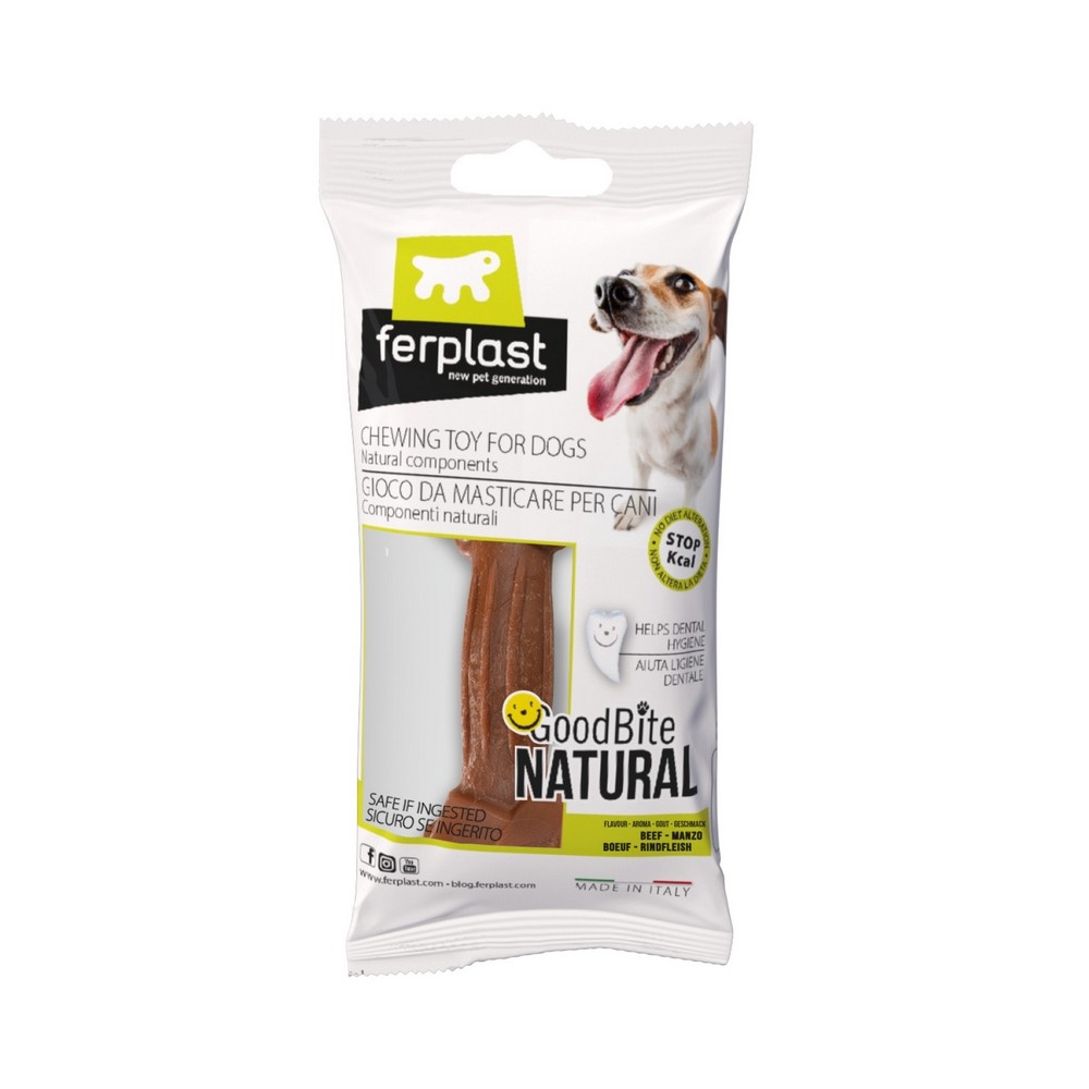 Игрушка для собак FERPLAST GoodBite S Bag, кость, вкус говядины, 40г