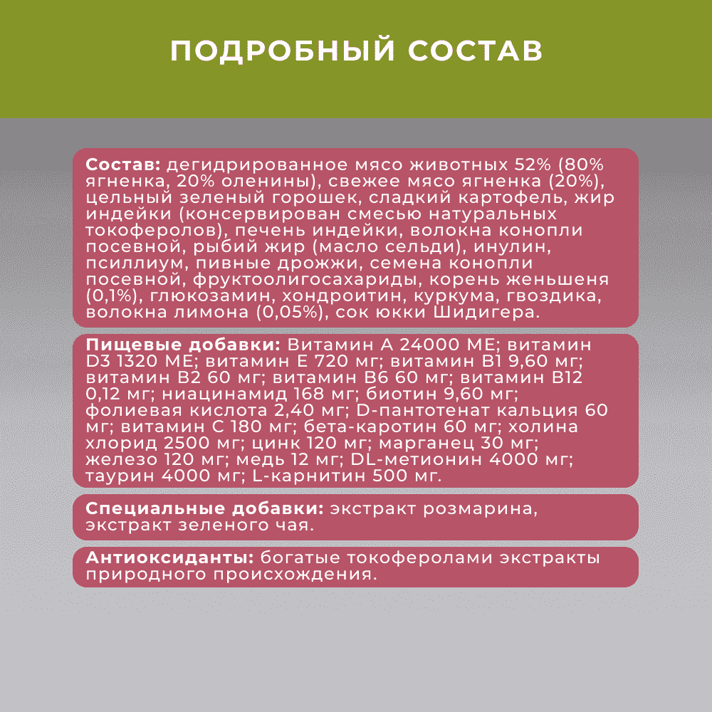 Корм для кошек ELATO Holistic ягненок с олениной сух.