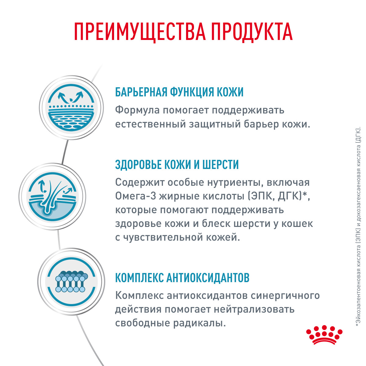 Корм для кошек ROYAL CANIN Skin&Coat для поддержания здоровья кожи и шерсти пауч