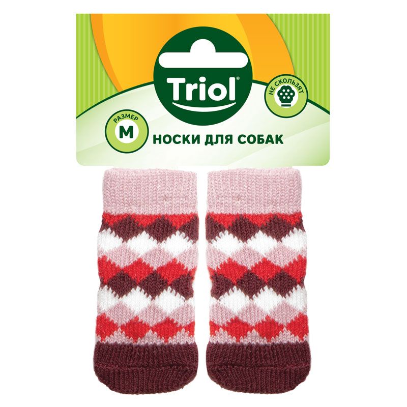 Носки для собак TRIOL Ромбы, размер XL