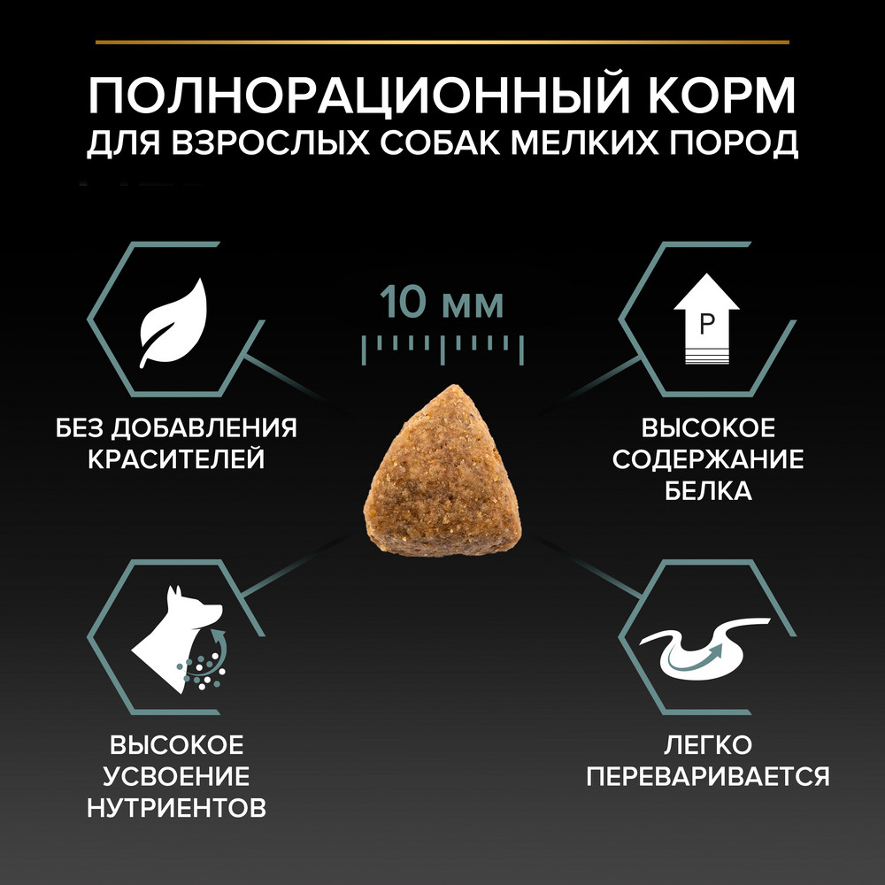 Корм для собак PRO PLAN для мелких и карликовых пород с чувствит.пищеварением ягненок сух.2,5кг+