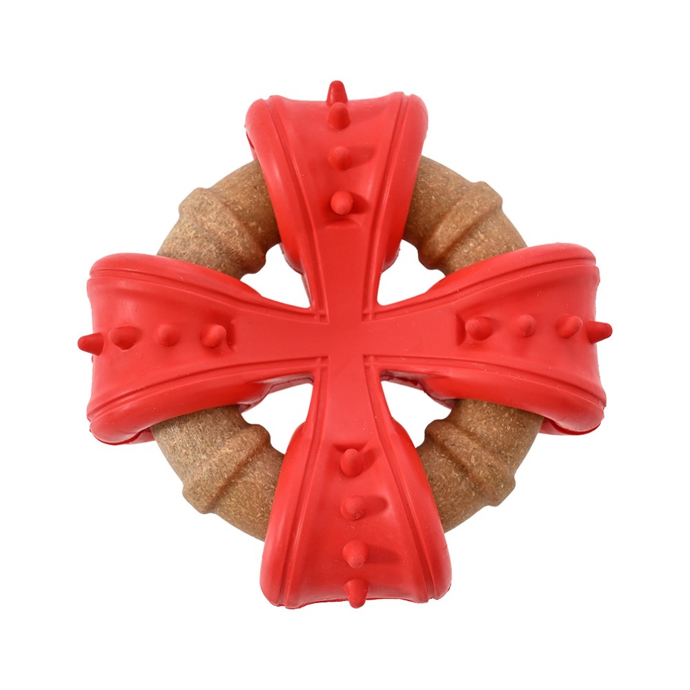 Игрушка для собак FOXIE Munch Cross массажная 12,5х12,5х4,5см