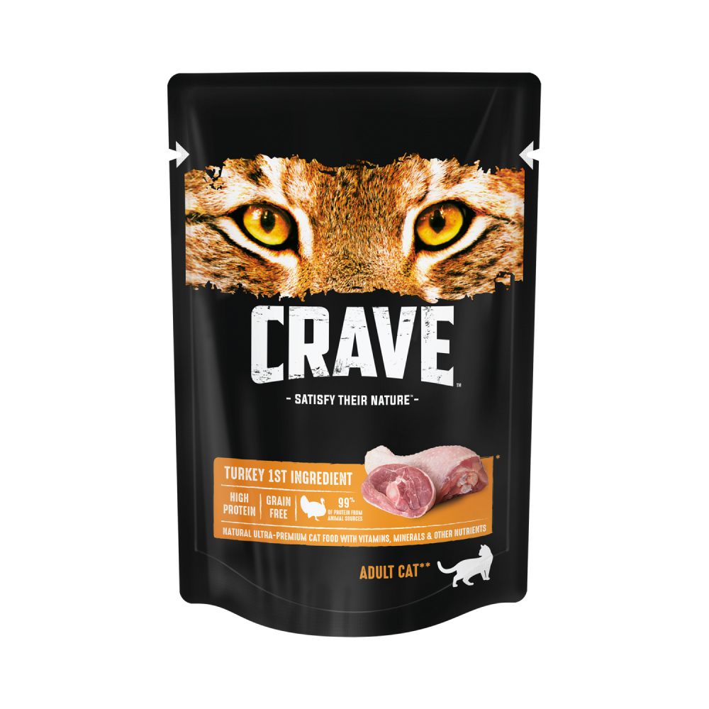 Корм для кошек CRAVE Индейка пауч