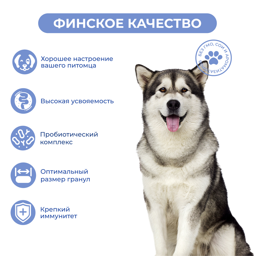 Корм для собак JARVI для средних и крупных пород с чувств. пищеварением, ягненок сух.