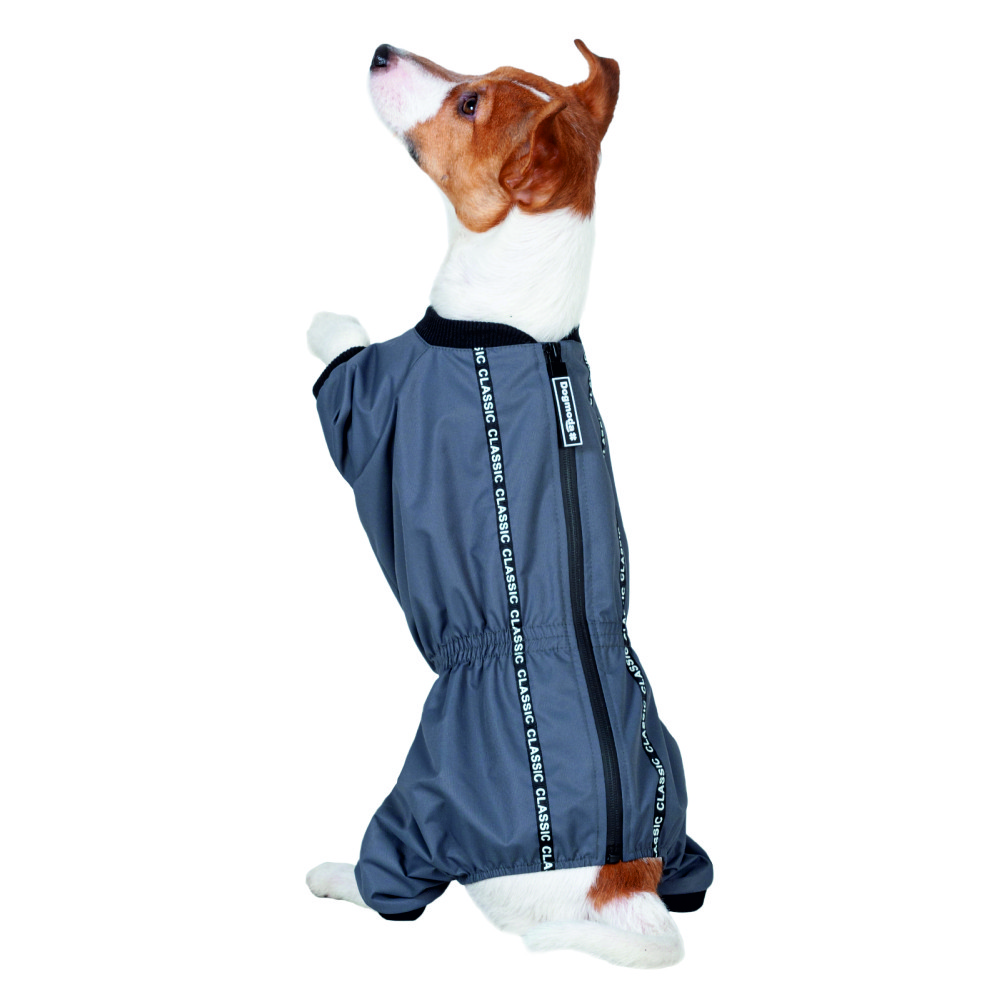Дождевик для собак DOGMODA Мартин (серый) унисекс 5 размер L